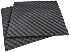 2x Akustik-Schaumstoff Dämmung 355 x 330mm grau Noppenschaum Schallschutz h=13mm