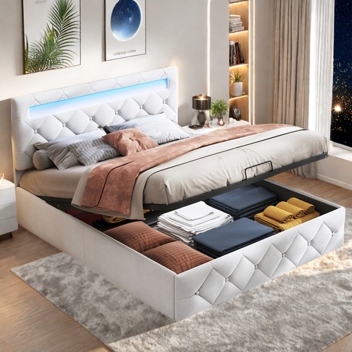 Boxspringbett 140x200 led - boxspringbett,