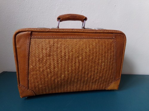 Vintage lederkoffer koffer - lederkoffer,
