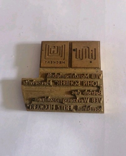 Ddr veb fritz heckert karl - veb,