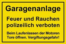 ☆ Schild - Garagenanlage -