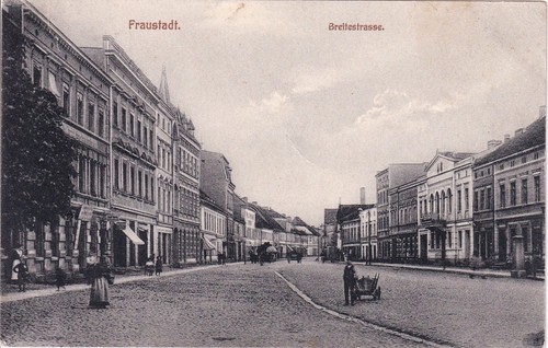 Fraustadt breite straße - ak,