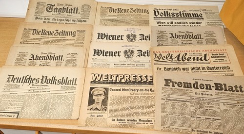 Konvolut alte zeitungen aus - alte,