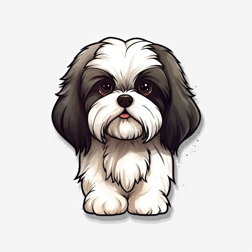 Shih tzu auto aufkleber - shih, hunde