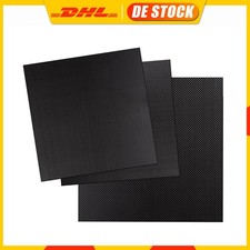 Carbon Platte 3mm CFK Kohlefaser Hochglanz 200mm x 300mm Schwarz Voll Carbon