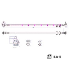 Spurstange mit Endstücken und