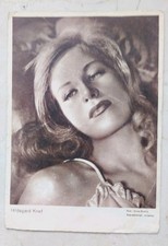 AK Gaza Studio HILDEGARD KNEF | Portrait | Alte Foto-StarPostKarte Postcard 