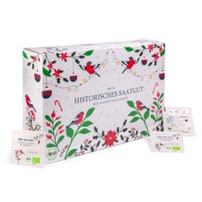 BIO Saatgut Adventskalender "Historische Sorten" - 24 versch. Gemüse und Kräuter