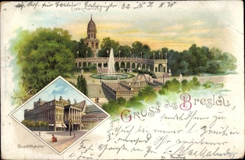 Litho wrocław breslau - litho,