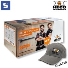 HECO-TOPIX-plus Profiset "Zimmerer" (2025) Schraubensortiment | 9 Größen + Bits