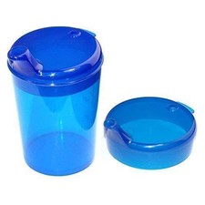 Medi-Inn Schnabelbecher 250 ml, Set 1 Unterteil + 2 Deckel (Farbe: blau)