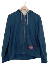 Nangaparbat Herren Kapuzenpullover L Petrol Hoodie mit Reißverschluss