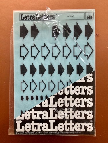 Letraset letra letters 149 - letra, l