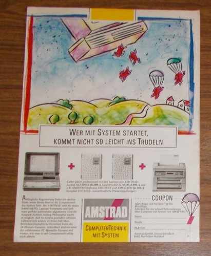 Seltene werbung amstrad alt - seltene,