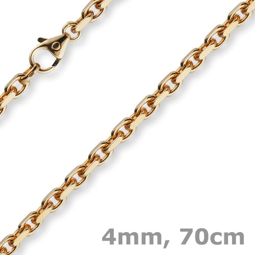 4mm kette collier - collier, ankerkette