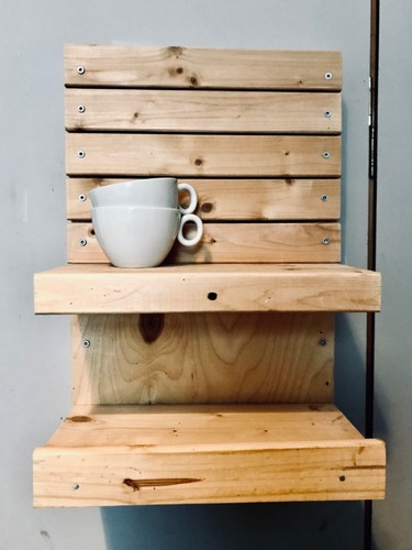 Wandregal coffeeboard echtholz - coffeeboard,