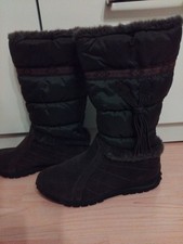 ESPRIT DAMEN WINTER STIEFEL  Gr.38 Dkl.Braun Mit vielen Hübschen Akzenten NEU!!!