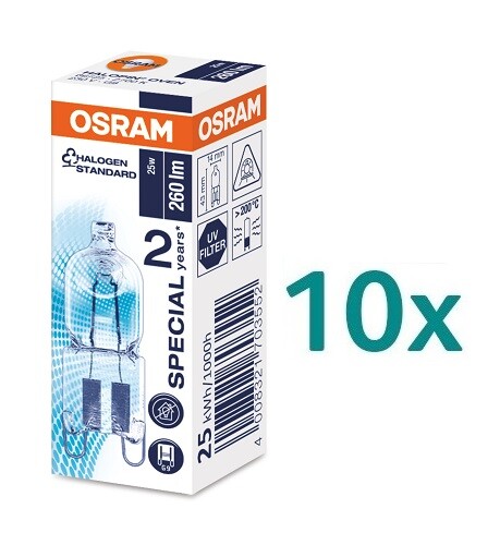 10x osram 66725 backofenlampe - osram,