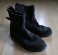 bama Boots Stiefel hohe Schuhe Damen Mädchen braun 38 Wildleder Reißverschluss