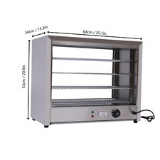 800W Warmhaltevitrine 4 Etagen