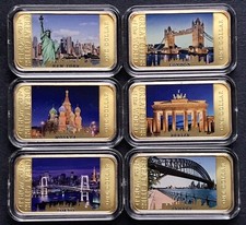 Fidschi 2015 6x vergoldete 1 $