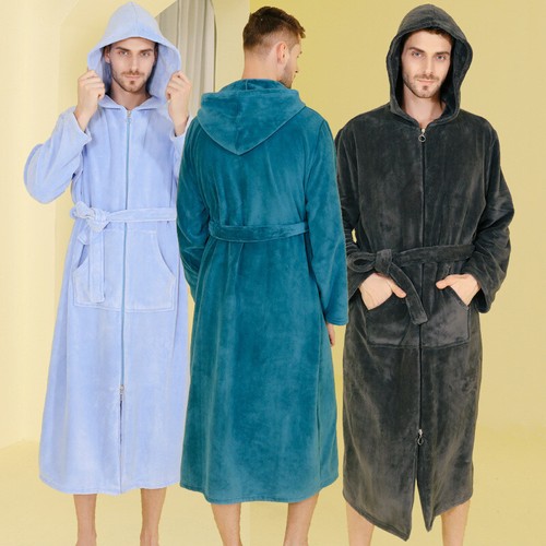 Herren fleece bademantel - herren,