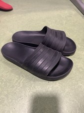 Adidas Adiletten Uk9 43 Triple Black Badeschuhe Sandalen Schlappen Hipster Sport