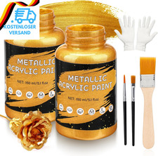 Acrylfarbe Metallic Gold