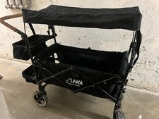 Moderner Klapp-Bollerwagen LAWA faltbar mit Dach & Regenschutz – TOP ZUSTAND!