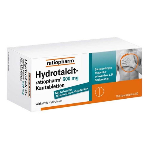 Hydrotalcit ratiopharm 500 - , mg