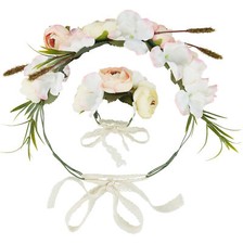 Blumen Haarband & Armreif Set