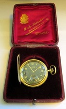 A. Lange & Söhne Glashütte 585 Gold OLIW Taschenuhr selt. schwarzes Zifferblatt