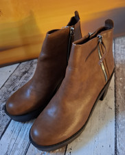 Plateau Stiefeletten Gr. 40 von Pull&Bear in braun schwarz