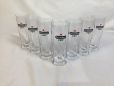 7 Stück Heineken Biergläser Pils 0,25l gebrandet Design Glas Bierglas