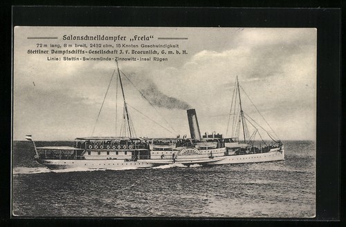 Salonschnelldampfer freia - salonschnelldampfer,