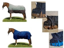 HKM Highneck Weidedecke Gr. 115 125 135 145 155 165 Regendecke mit Fleece