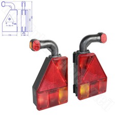 Aspöck Earpoint 1 Rückleuchten Rücklichter Set Satz mit URL für Pkw Anhänger