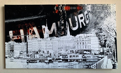 Kunstdruck hamburg collage - hamburg,