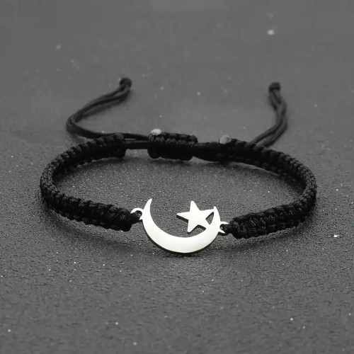 Halbmond motto armband - halbmond,