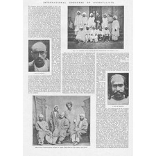 The International Congress of Orientalists - Antique Print 1891
