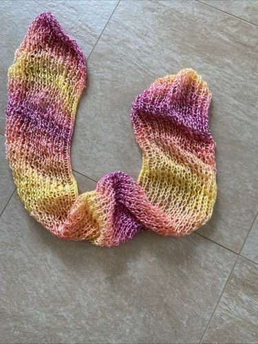 Selbstgestrickter schal - selbstgestrickter,