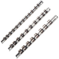 Aufsteckschiene Klemmleiste Halter für Einsätze Nuss Stecknuss 30 Clips 3-tlg.