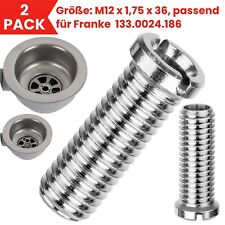 Hohlschraube Regelgewinde Schraube M12 x 1,75 x 36 Spülbecken passend für Franke