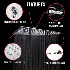 Ultradünner Duschkopf aus