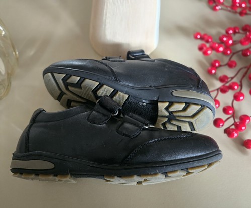 Kinder schuhe schwarz - schwarz, leder