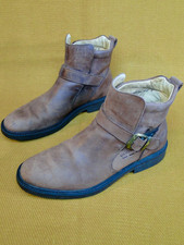 Yello Miles Virginia 2 Herren Schuhe Stiefel Gr. 44 - 9,5(UK) F Leder Braun