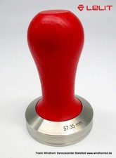 LELIT roter Holzgriff Tamper