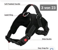 Hundegeschirr Brustgeschirr Hunde verstellbar S M XL Gepolstert Nylon reflekt 