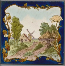 Große Jugendstil Fliese