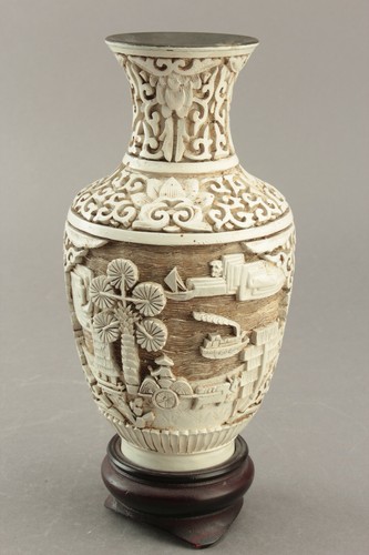 Vase asiatika china weisslack - china,